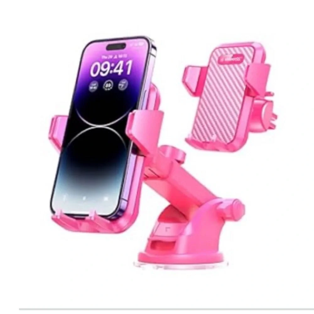 Pink iPhone car mount with Screen Protectors iPhone 11 Pro